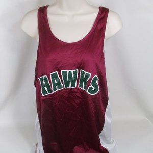 Kids Purple and White Hawks Large Jersey